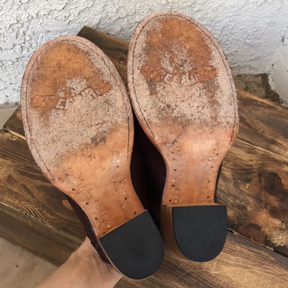 *SOLD* Freebird Bambi Brown Leather Mules Shoes 9 - Picture 8 of 8